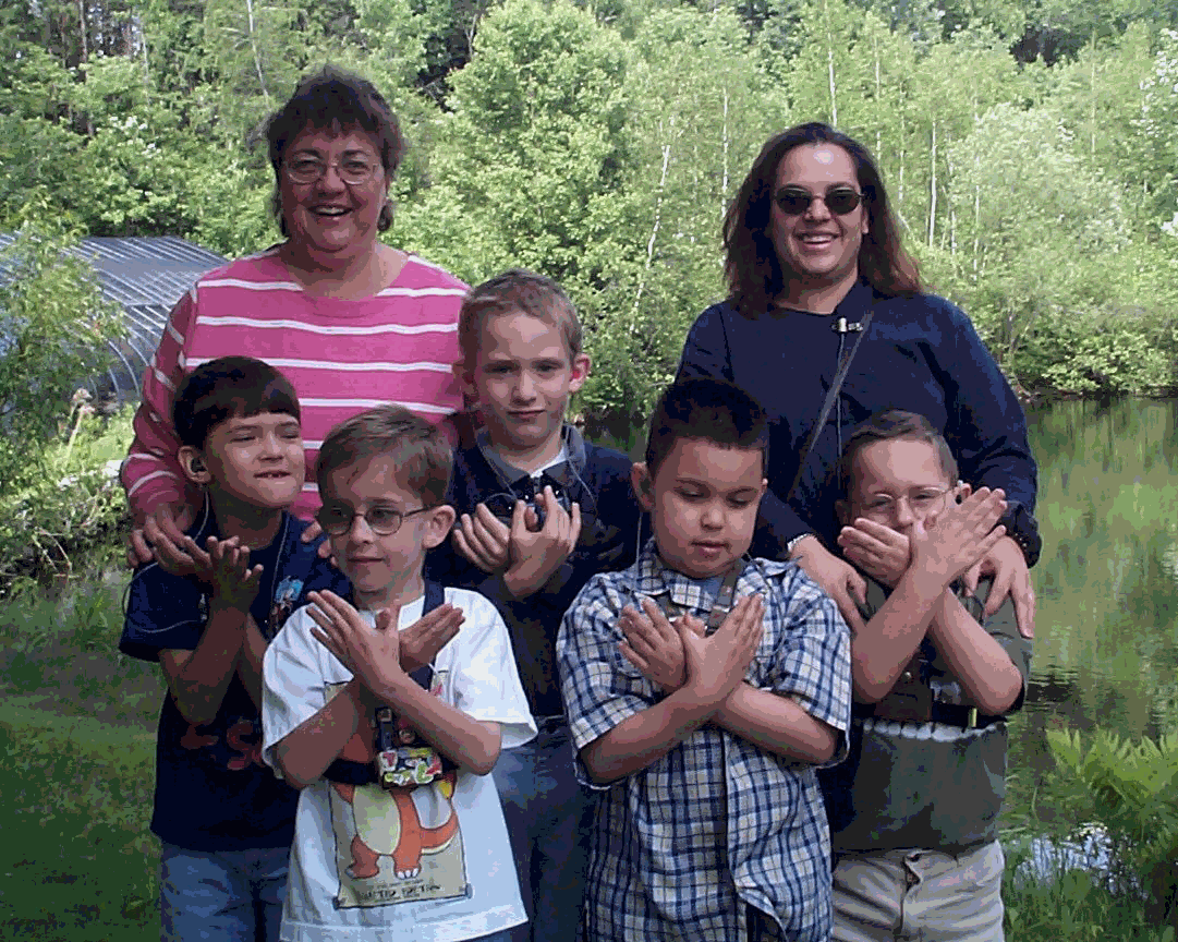 Visitors from the Willie Ross School for the Deaf