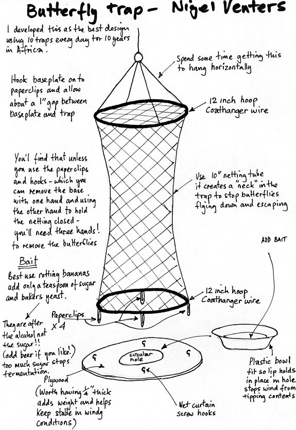 The Butterfly Boutique - Butterfly Farming Articles - Making & Using a  Butterfly Trap