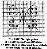 Butterfly cross-stitch